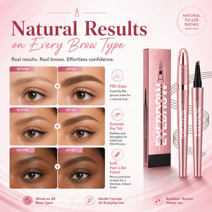 👁Futavion® Long-Lasting Waterproof 4D Micro-Fork Brow Pen for Natural Hair-Like Strokes