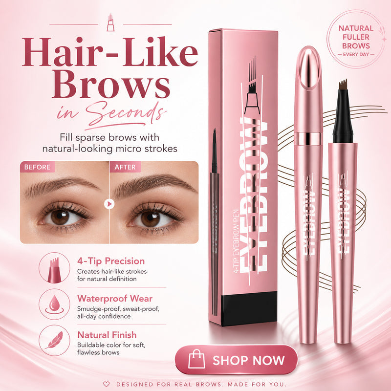 👁Futavion® Long-Lasting Waterproof 4D Micro-Fork Brow Pen for Natural Hair-Like Strokes