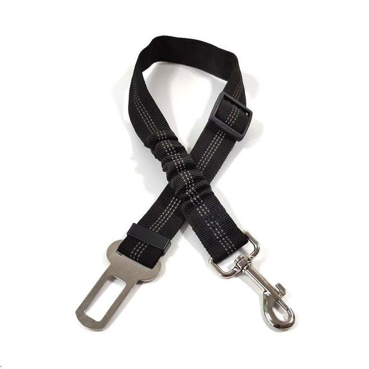 UP|Dlesmy®Dog Seat Belts Headrest Restraint Puppy Safety Adjustable Dog Car Seatbelts and Strong Leash Leads Accessories for Dogs Cats Pets Black
