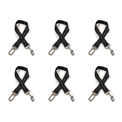 UP|Dlesmy®Dog Seat Belts Headrest Restraint Puppy Safety Adjustable Dog Car Seatbelts and Strong Leash Leads Accessories for Dogs Cats Pets Black
