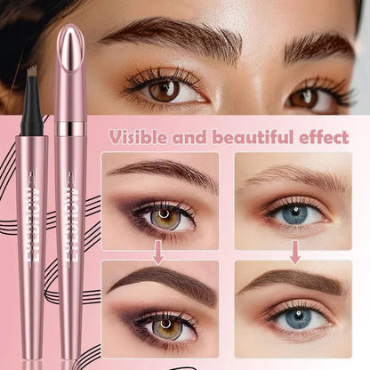 👁Futavion® Long-Lasting Waterproof 4D Micro-Fork Brow Pen for Natural Hair-Like Strokes