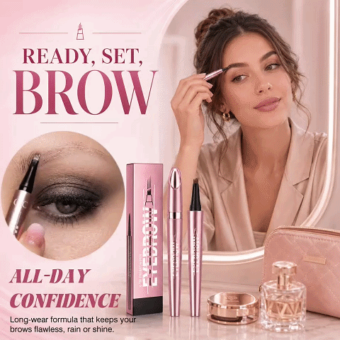 👁Futavion® Long-Lasting Waterproof 4D Micro-Fork Brow Pen for Natural Hair-Like Strokes