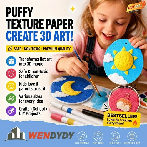 🎄 Special Surprise Offer: Buy 3 Get 2 Free! 🎁 🔮 Master the magic of 3D painting with our Foam Texture Art Paper!