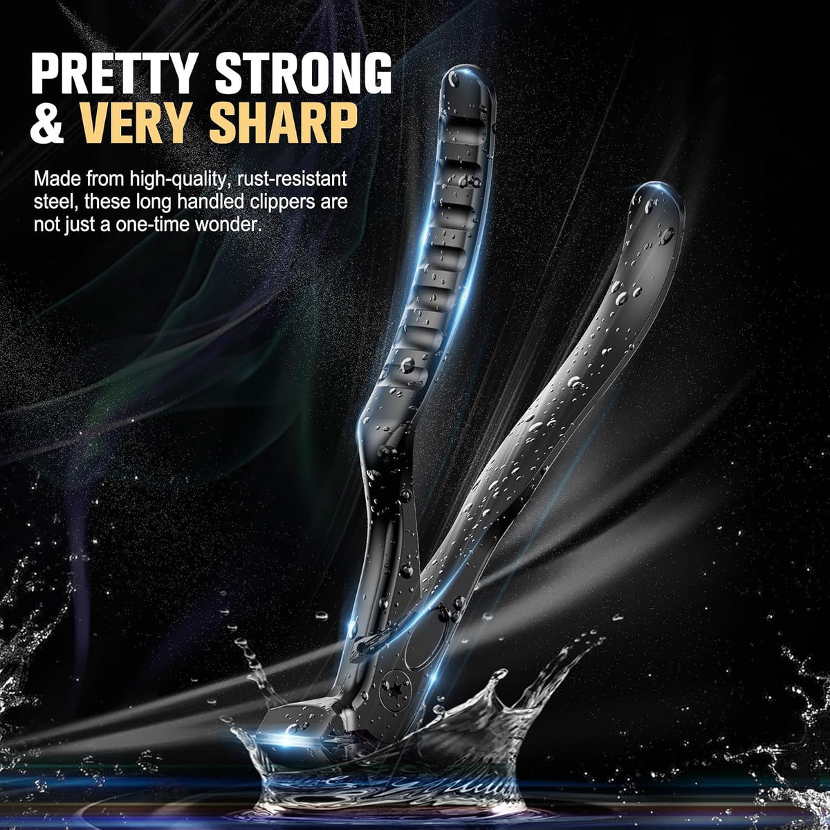 Less Bending, More Leverage, Easier Trimming — Long Handle Toenail Clipper✂️