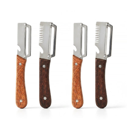 Dlesmy® Easy-Grip Wooden Peeler & Veggie Shredder (upsell)